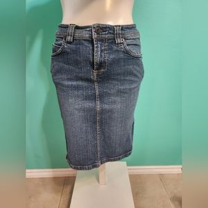 Denim pencil skirt size 1